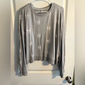 Z Supply Skull Print Sweatshirt